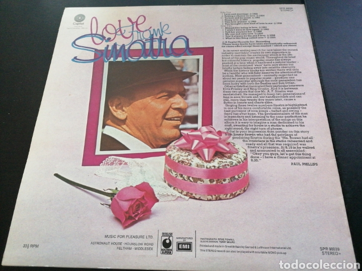 Discos de vinilo: Frank Sinatra - Love LP Edici&oacute;n Inglesa - Foto 2