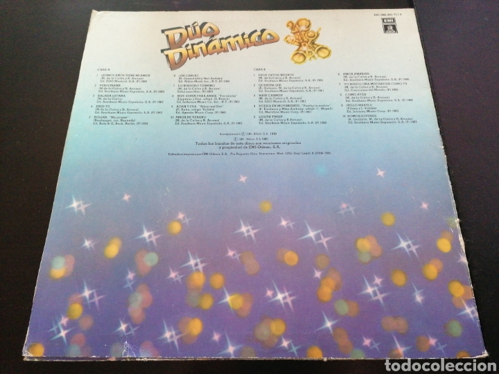 Discos de vinilo: D&uacute;o Din&aacute;mico - 20 &eacute;xitos de oro LP - Foto 2