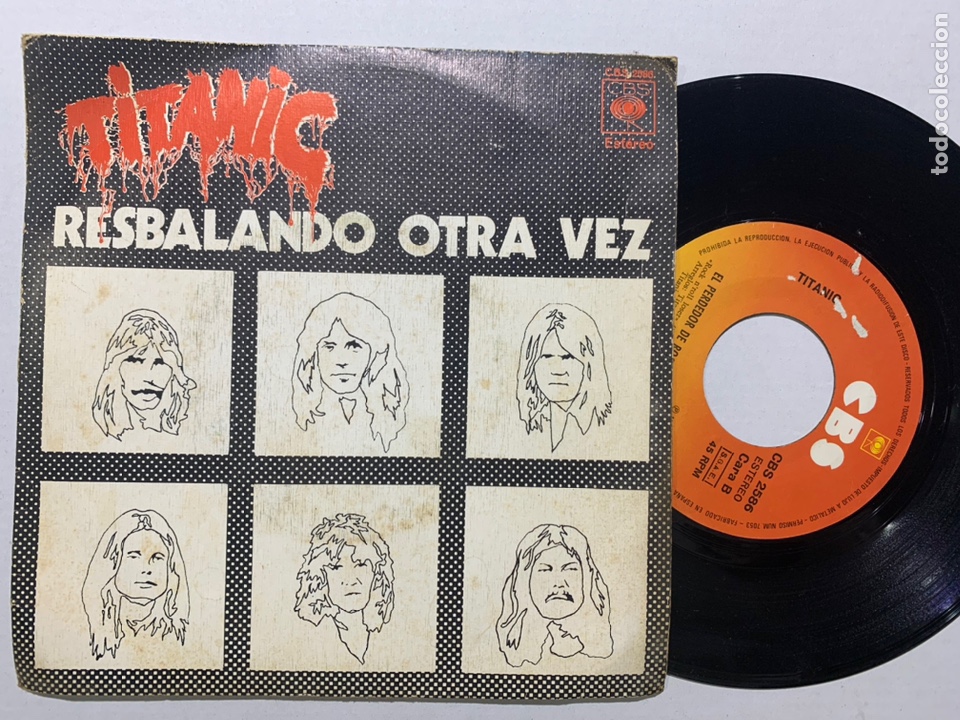 Discos de vinilo: Single ep titanic Resbalando otra vez - Foto 1