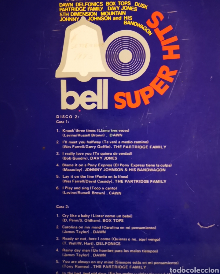 Discos de vinilo: BELL SUPER HITS - DOBLE LP - Foto 2