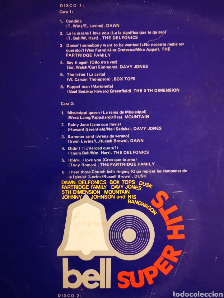 Discos de vinilo: BELL SUPER HITS - DOBLE LP - Foto 3