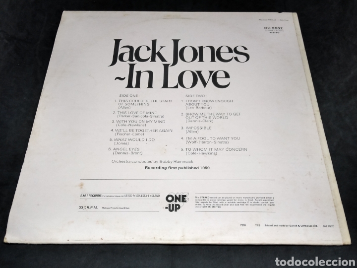 Discos de vinilo: JACK JONES - IN LOVE - LP - Foto 2
