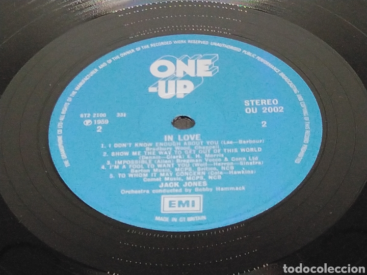 Discos de vinilo: JACK JONES - IN LOVE - LP - Foto 6