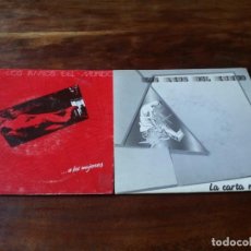 Discos de vinilo: LOS AMOS DEL MUNDO - LA CARTA Nº XIII, ...A LAS MUJERES - 2 SINGLES ORIGINALES FONOMUSIC 1986/87. Lote 240930620