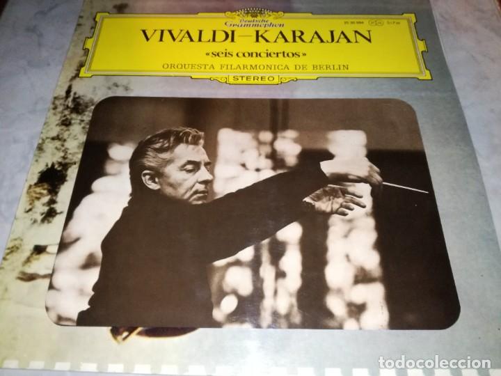 Discos de vinilo: VIVALDI-KARAJAN-SEIS CONCIERTOS-ORIGINAL ESPA&Ntilde;OL