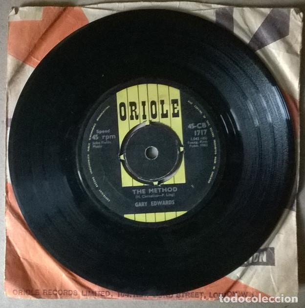 Discos de vinilo: Gary Edwards. Twistful thinkin/ The Method. Oriole, UK 1962 single - Foto 3