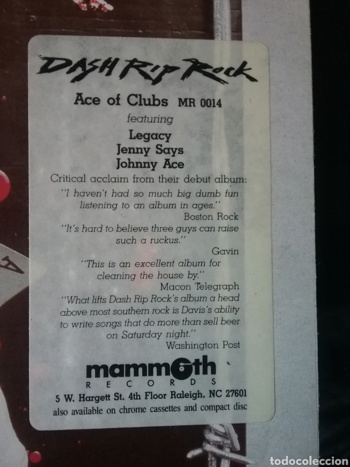 Discos de vinilo: Dash Rip Rock 1989 Mammoth Records. Canada - Foto 2