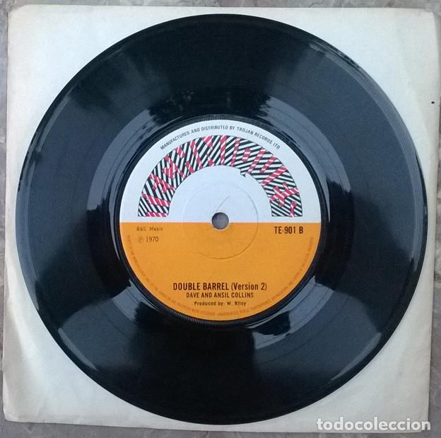 Discos de vinilo: Dave and Ansil Collins. Double Barrel. Techniques, UK 1970 single - Foto 1