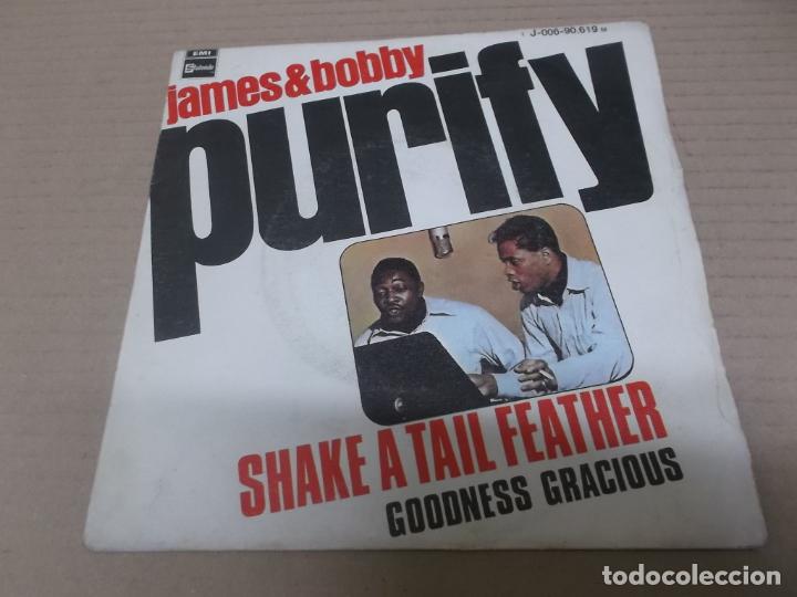 Discos de vinilo: JAMES & BOBBY PURIFY (SINGLE) SHAKE A TAIL FEATHER A&Ntilde;O 1969 - Foto 1