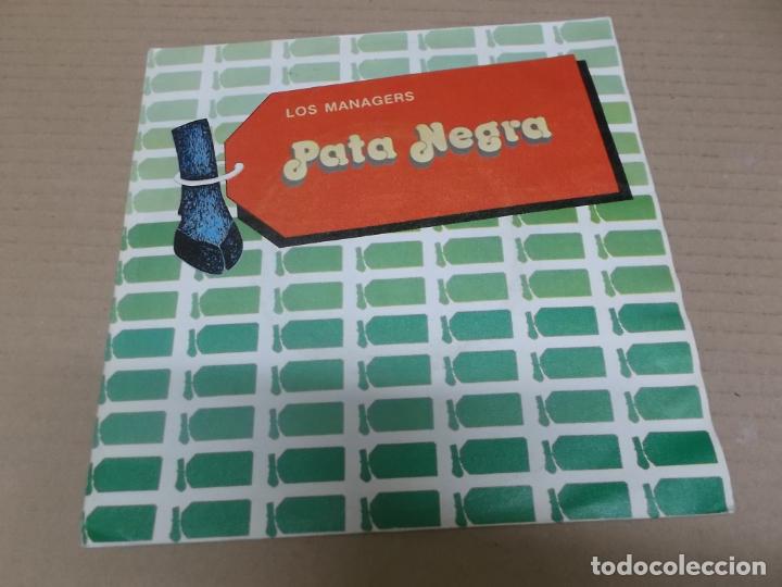 Discos de vinilo: PATA NEGRA (SINGLE) LOS MANAGERS A&Ntilde;O 1980 - Foto 1