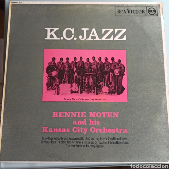 Discos de vinilo: Bernie Moten and his Kansas City Orchestra - K.C. Jazz (RCA, UK, 1964)
