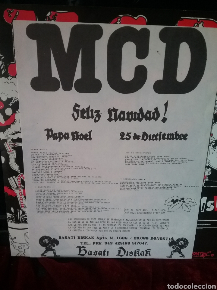 Discos de vinilo: M.C.D. 1989 Basati Diskat Records - Foto 3