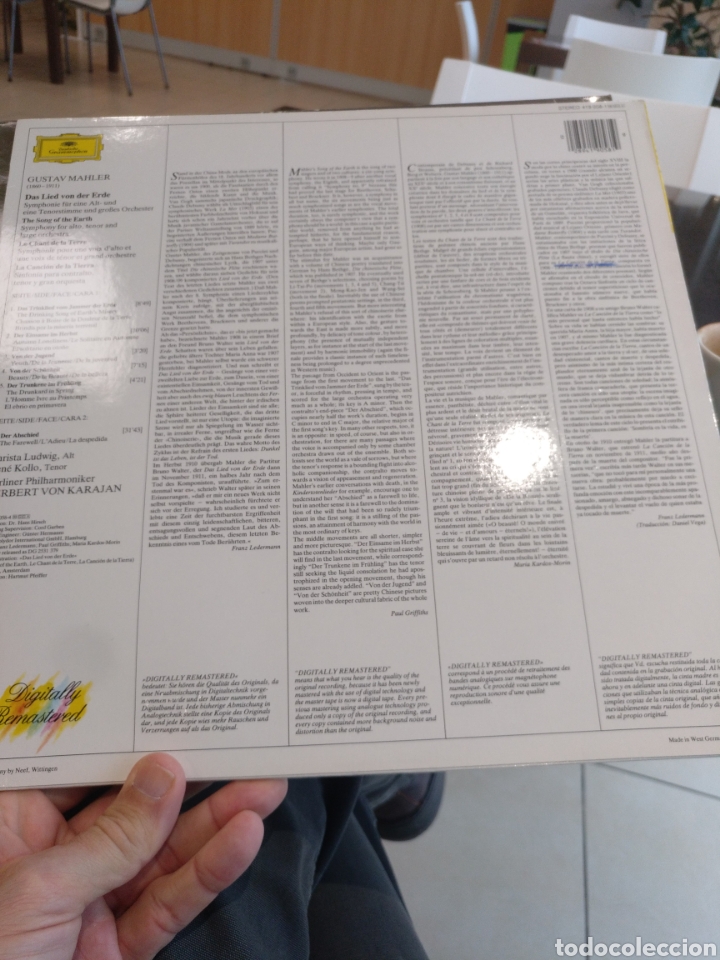 Discos de vinilo: Mahler. La canci&oacute;n de la Tierra. - Foto 2