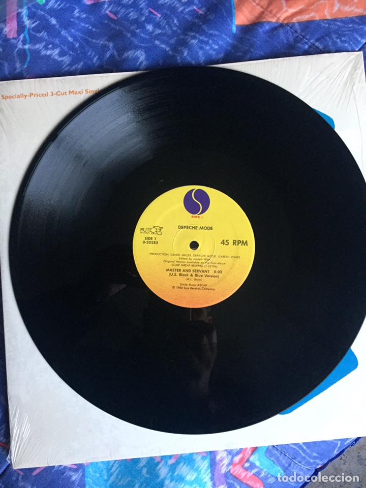 Discos de vinilo: Depeche Mode m&aacute;ster and servant - maxi - Foto 3