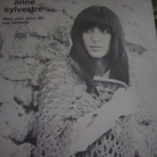 Discos de vinilo: ANNE SYLVESTRE - ABEL, CAIN MON FILS SINGLE ORIGINAL FRANCES - DISQUES MEYS 1970 - MUY NUEVO (5).