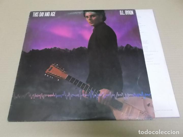 Vinyl records: D.L. BYRON (LP) THIS FAY AND AGE A&Ntilde;O 1980 &ndash; ENCARTE CON LETRAS