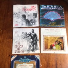 Discos de vinilo: LOTE DE 5 LP VINILO ZARZUELA