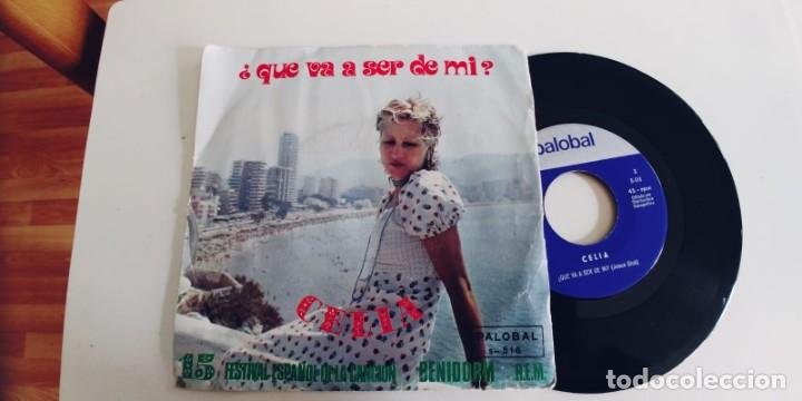 Discos de vinilo: CELIA-SINGLE QUE VA A SER DE MI - Foto 1