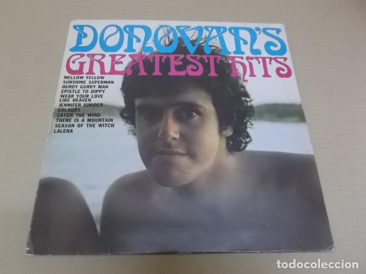 Discos de vinilo: DONOVAN (LP) GREATEST HITS A&Ntilde;O 1969-1983 - Foto 1