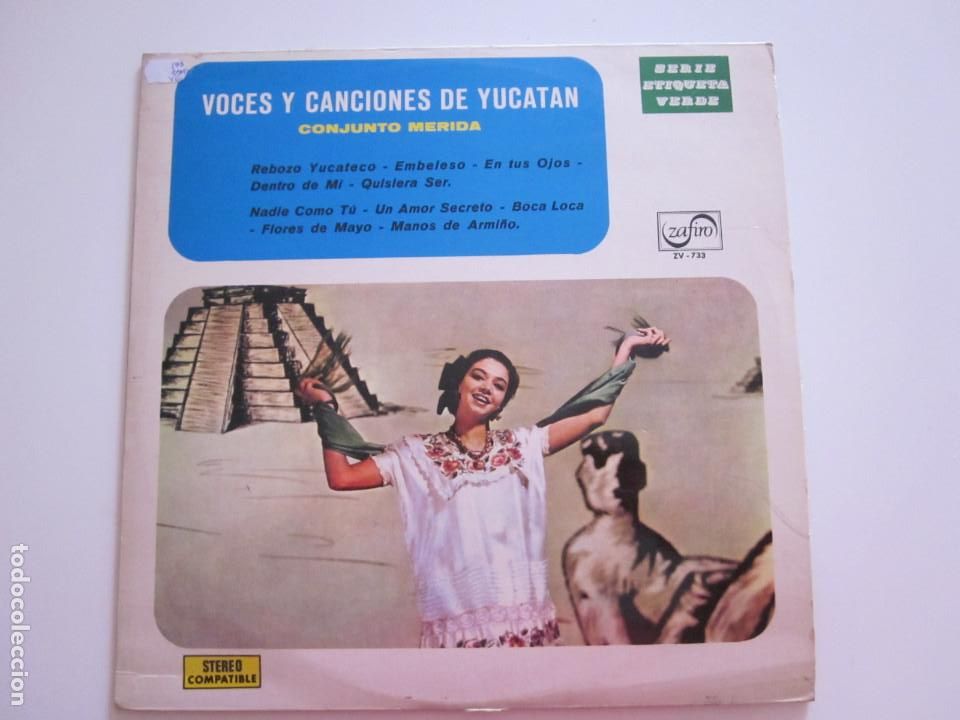 Disques de vinyle: Conjunto M&eacute;rida - Voces y Canciones de Yucat&aacute;n