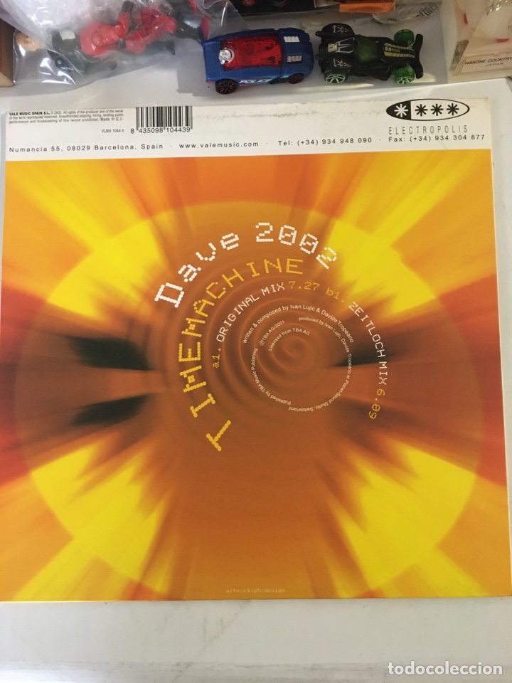 Discos de vinilo: DAVE 2002-TIME MACHINE-2002-EXCELENTE ESTADO - Foto 2