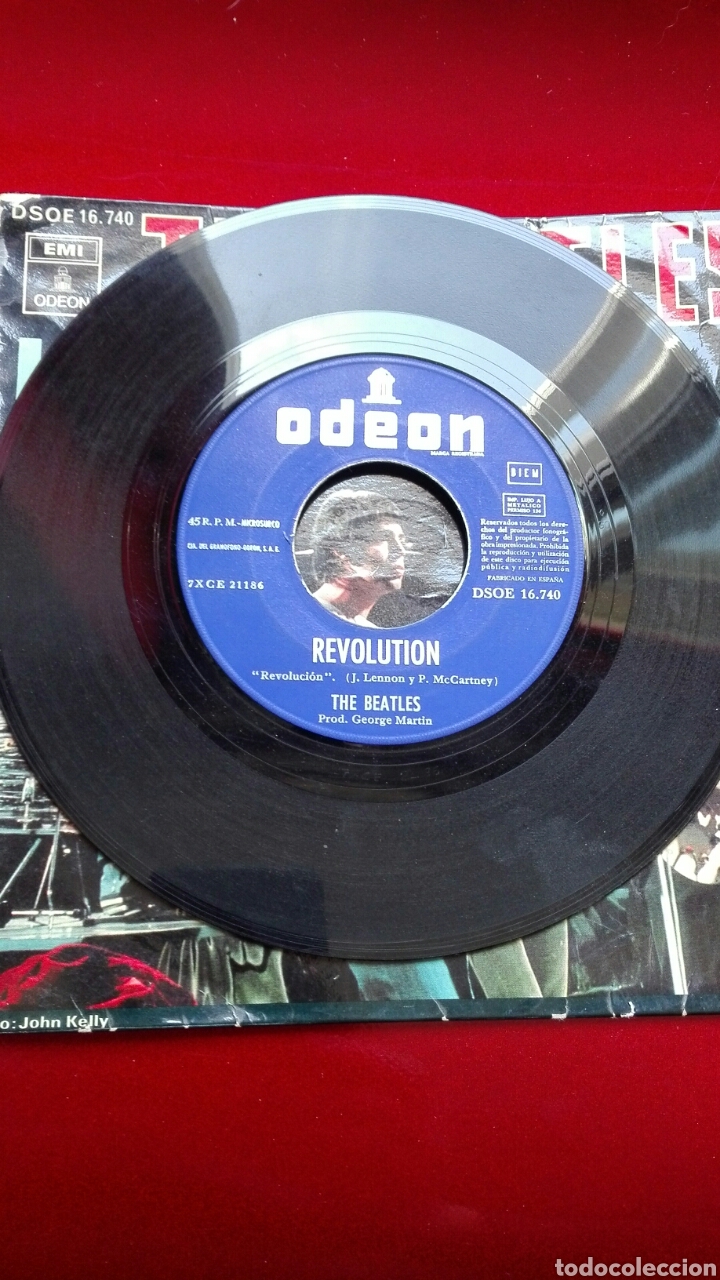Discos de vinilo: The BEATLES HEY JUDE ODEON 1968 - Foto 4