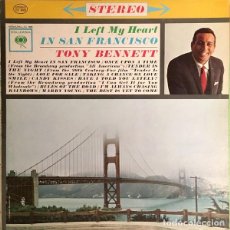 Discos de vinilo: TONY BENNETT - I LEFT MY HEART IN SAN FRANCISCO (LP, ALBUM) (VG+/VG) CANADA PRESS