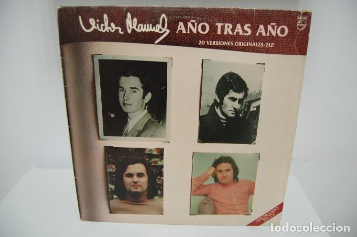 Discos de vinilo: VICTOR MANUEL &rdquo;A&Ntilde;O TRAS A&Ntilde;O&rdquo; - Foto 1