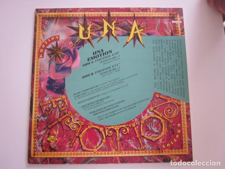Discos de vinilo: U.N.A. - Emotion (Remixes) (12&rdquo;) - Foto 2