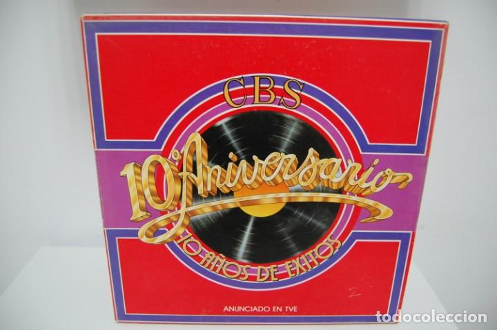 Discos de vinilo: CBS - 10&ordm; ANIVERSARIO - 10 A&Ntilde;OS DE EXITOS - Foto 1