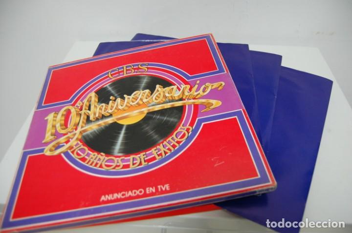 Discos de vinilo: CBS - 10&ordm; ANIVERSARIO - 10 A&Ntilde;OS DE EXITOS - Foto 2