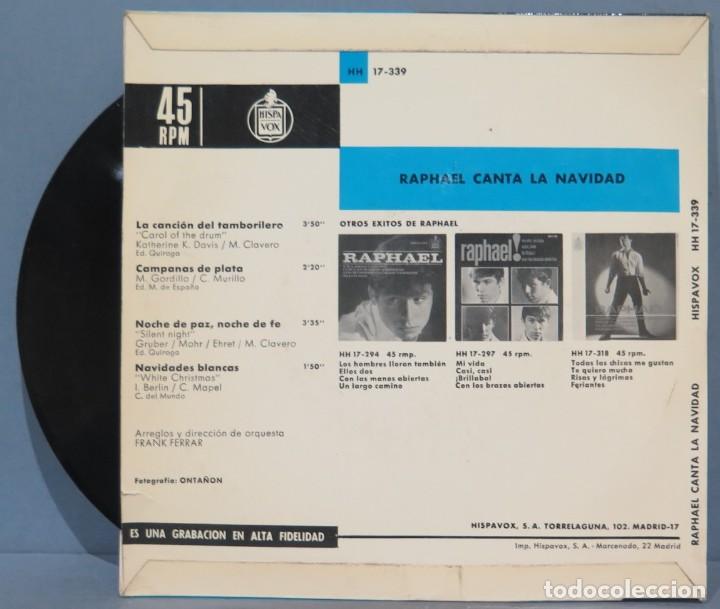 Discos de vinilo: EP. RAPHAEL. CANTA LA NAVIDAD - Foto 2