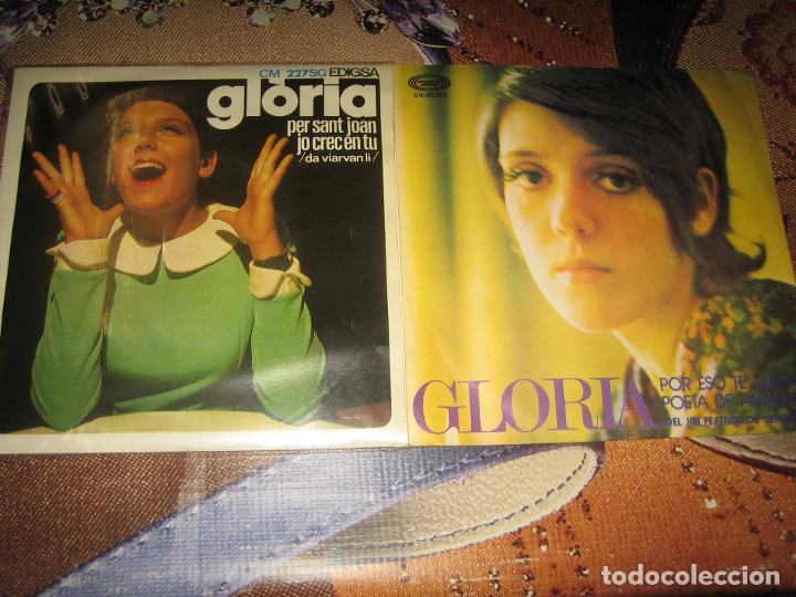 Discos de vinilo: GLORIA - LOTE DE DOS DISCOS - Foto 1