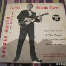 Disques de vinyle: EP RICARDO RIVERA CANTA COLUMBIA 3872 TRI CENTER ANDRES MOLTO ORQUESTA. Lote 241867790