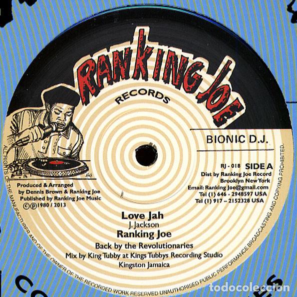 Discos de vinilo: Ranking Joe - Love Jah - 12” [Ranking Joe Records, 2013] Roots Reggae Dub - Foto 2 - 259055890