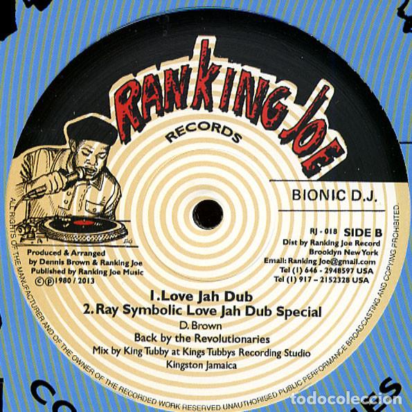 Discos de vinilo: Ranking Joe - Love Jah - 12” [Ranking Joe Records, 2013] Roots Reggae Dub - Foto 3 - 259055890