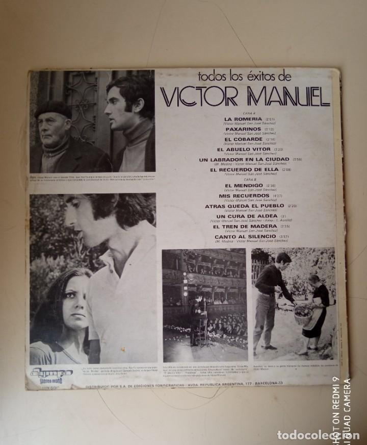 Discos de vinilo: VINILO TODOS LOS &Eacute;XITOS DE V&Iacute;CTOR MANUEL - Foto 2