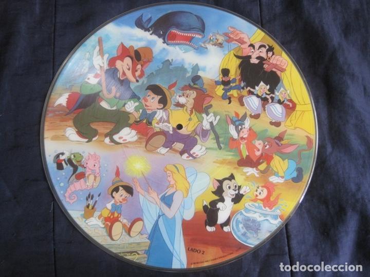 Discos de vinilo: Pinocho, Picture Disc lp Discos Disneylandia &lrm;&ndash; 3102M