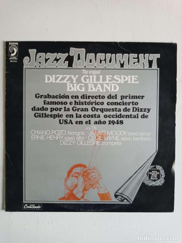 Discos de vinilo: DIZZY GILLESPIE BIG BAND. JAZZ DOCUMENT. DISCOPHON 1973 - Foto 1