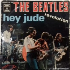 Discos de vinilo: THE BEATLES– HEY JUDE / REVOLUTION- SINGLE- ED. ESPAÑOLA- 1968