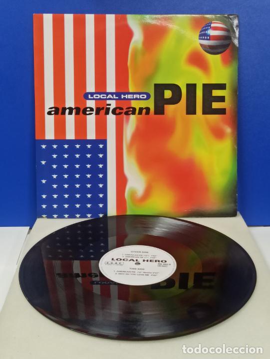 Discos de vinilo: MAXI SINGLE DISCO VINILO LOCAL HERO AMERICAN PIE - Foto 1