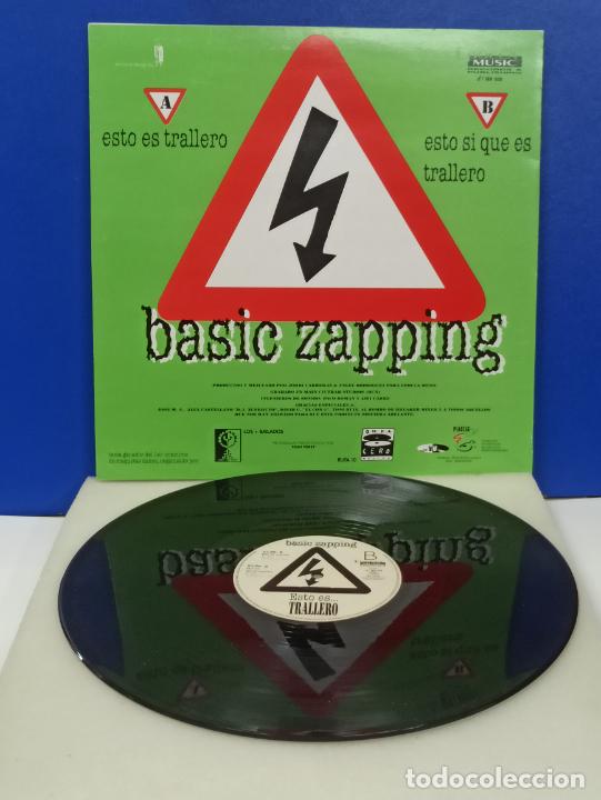 Discos de vinilo: MAXI SINGLE DISCO VINILO ESTO ES TRALLERO BASIC ZAPPING - Foto 2