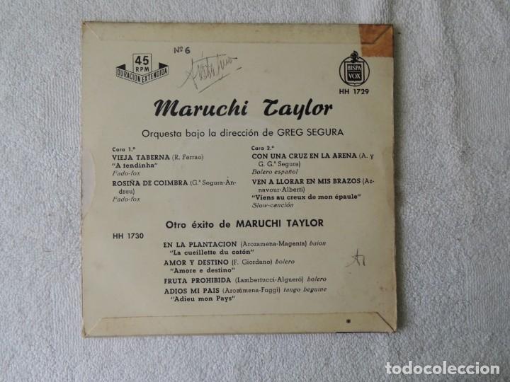 Discos de vinilo: MARUCHI TAYLOR -- VIEJA TABERNA +3 EP (1958) - Foto 2