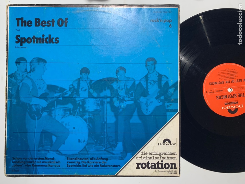 Discos de vinilo: Lp the best of the spotnicks de 1976