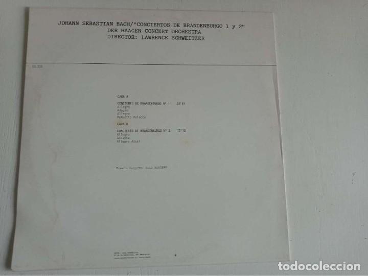 Discos de vinilo: BACH. CONCIERTOS DE BRANDEMBURGO 1 Y 2 . - Foto 2
