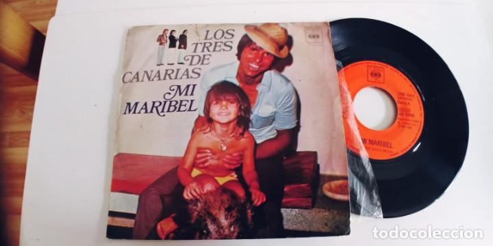 Vinyl-Schallplatten: LOS TRES DE CANARIAS-SINGLE MI MARIBEL