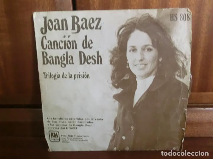 Discos de vinilo: Joan Baez - Canc&iacute;on de Bangla Desh - Foto 1