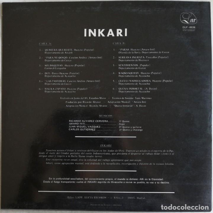 Discos de vinilo: Inkari. Inkari, Lar DLP-0026 - Foto 2