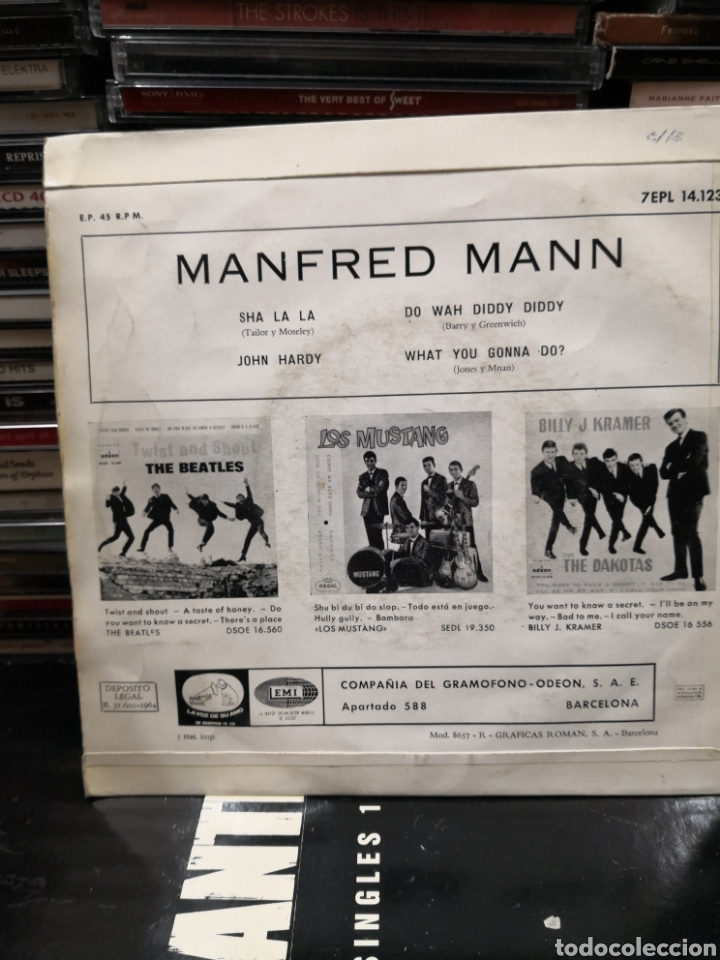 Discos de vinilo: Groovin with Manfred Mann sha la la - Foto 2