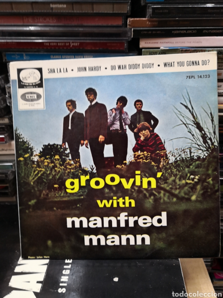Discos de vinilo: Groovin with Manfred Mann sha la la - Foto 1
